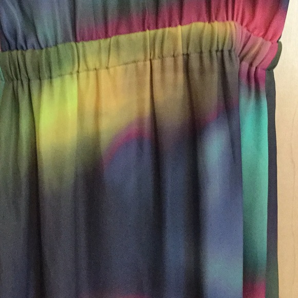 Elie TahariYork Sleeveless Watercolor Maxi Dress, - Picture 4 of 8